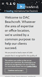 Mobile Screenshot of dacbeachcroft.com